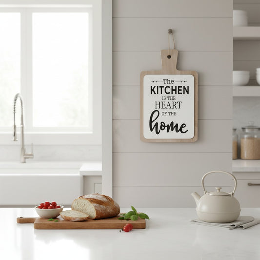 Kitchen Quote Paddle Board Hanging Sign