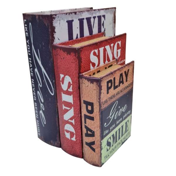 Decorative Storage Book Box Set