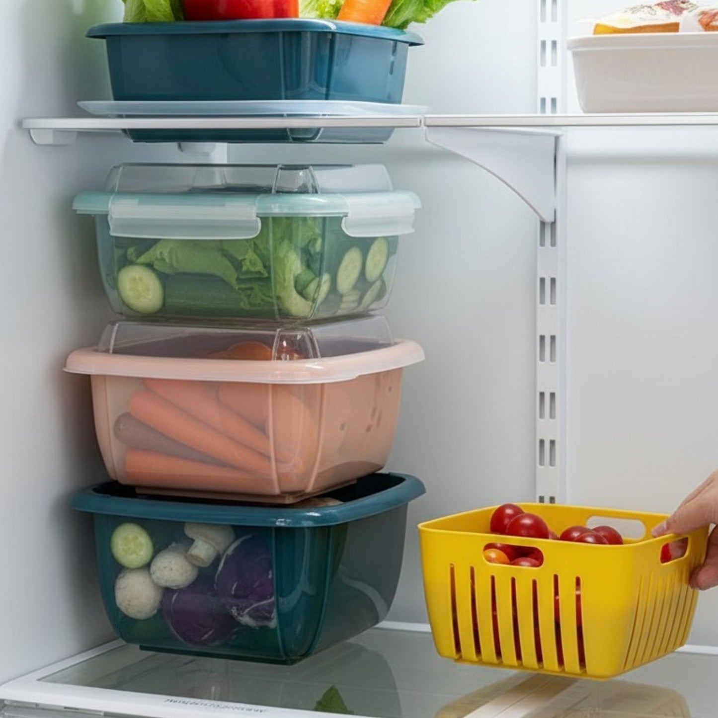 Multi-Layer Fridge Storage Basket Set