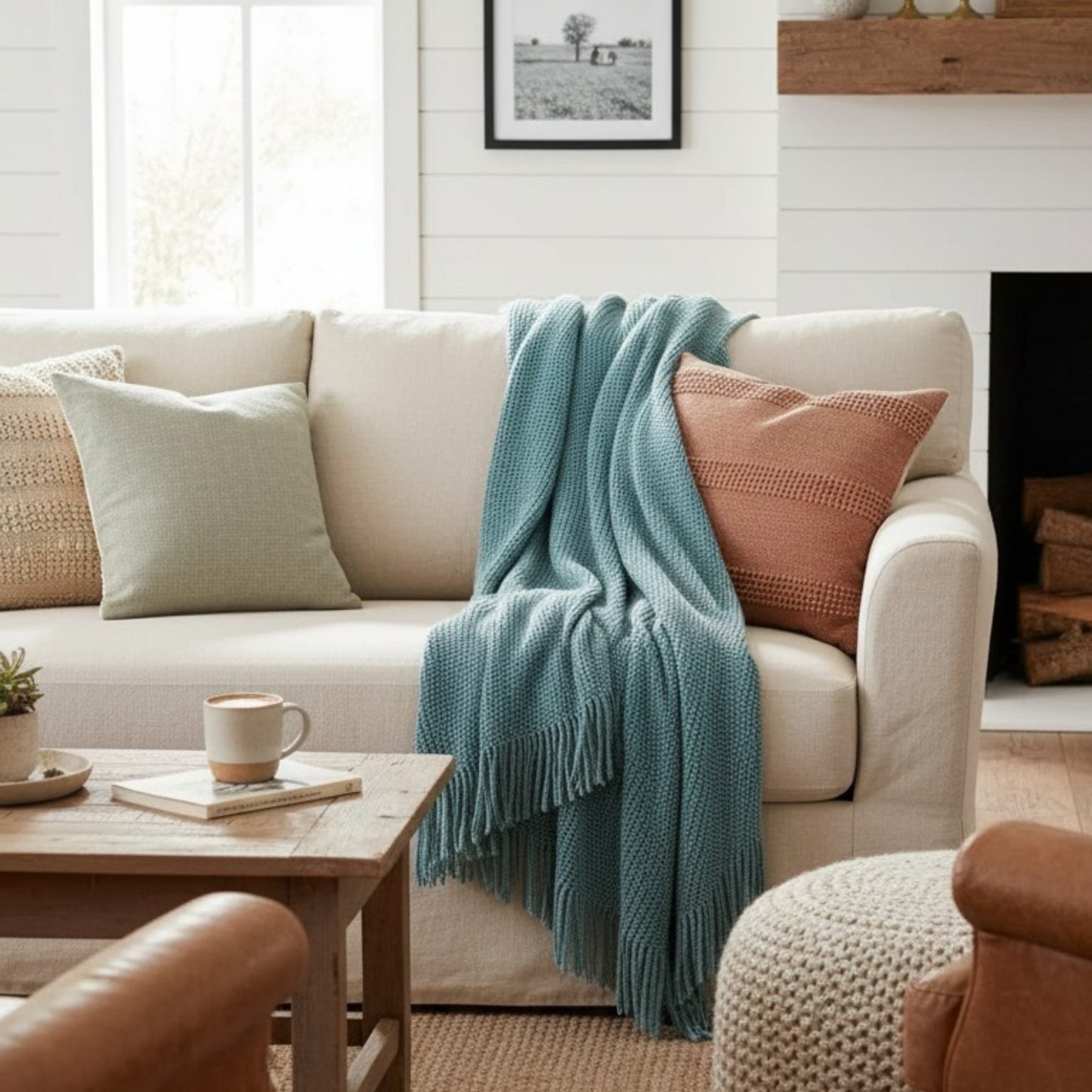 Nordic Chenille Knit Blanket