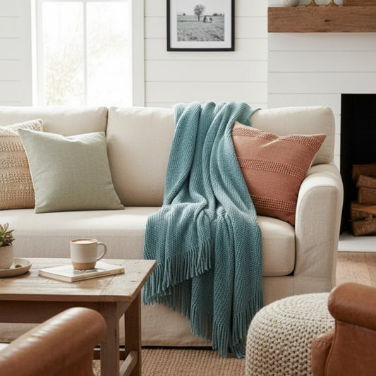 Nordic Chenille Knit Blanket