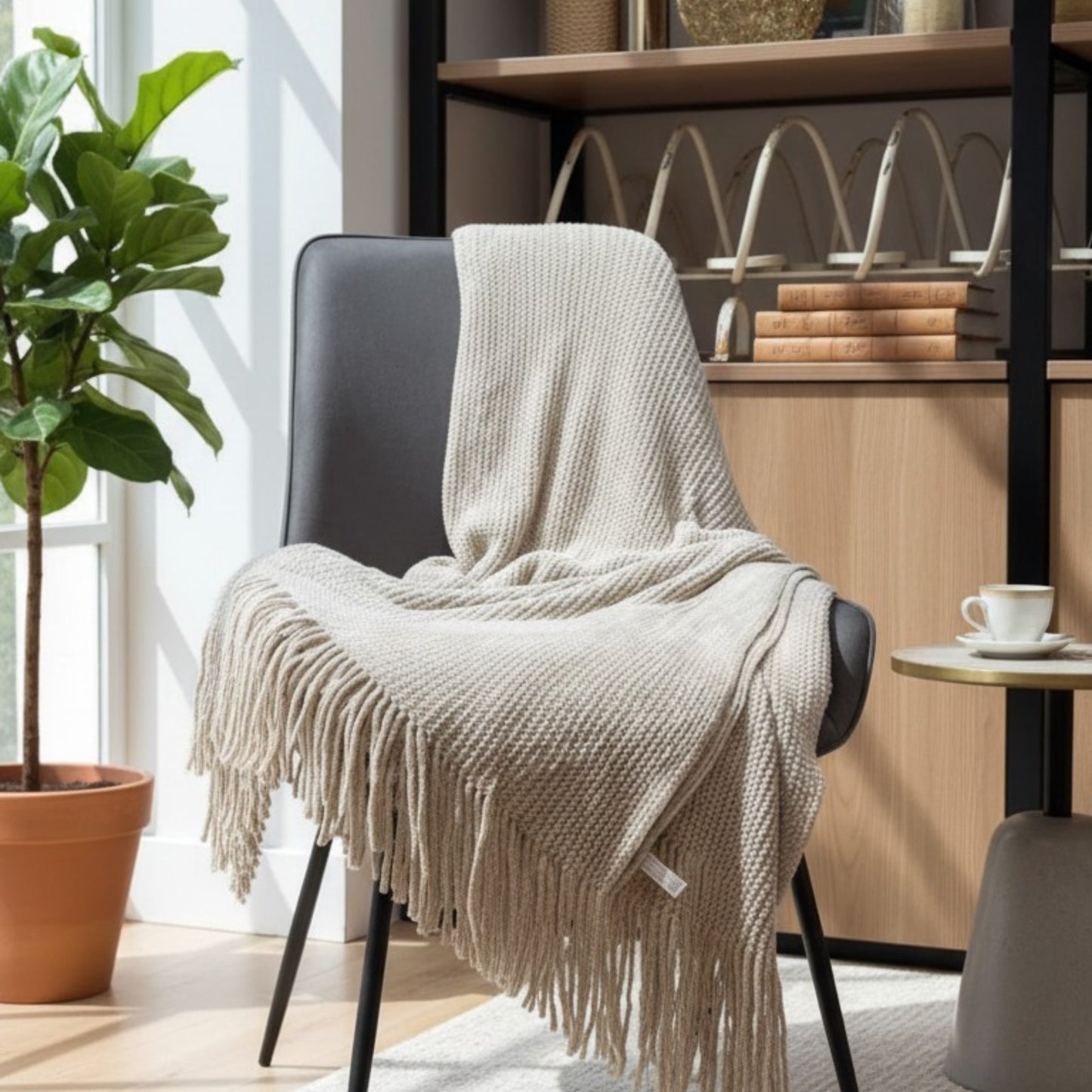 Nordic Chenille Knit Blanket