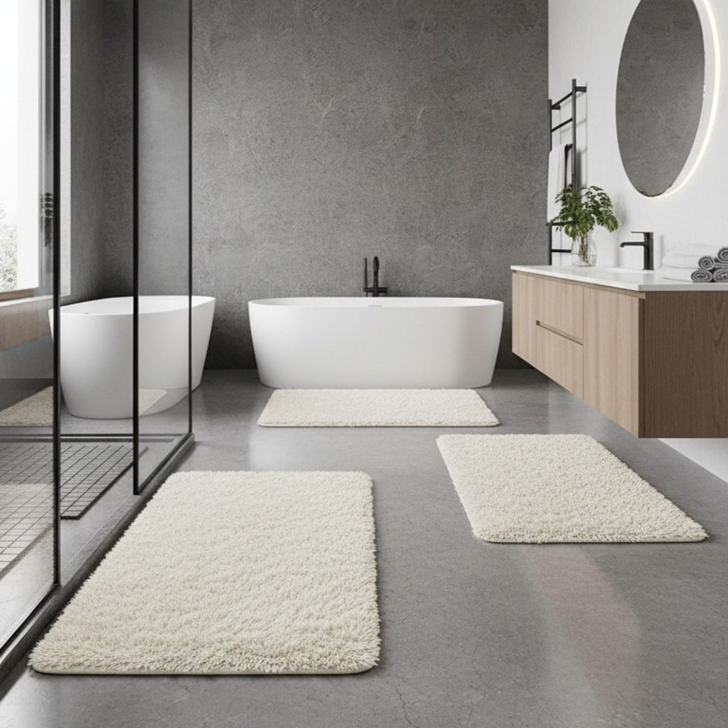Soft Shaggy Bath Mats - 50*80cm