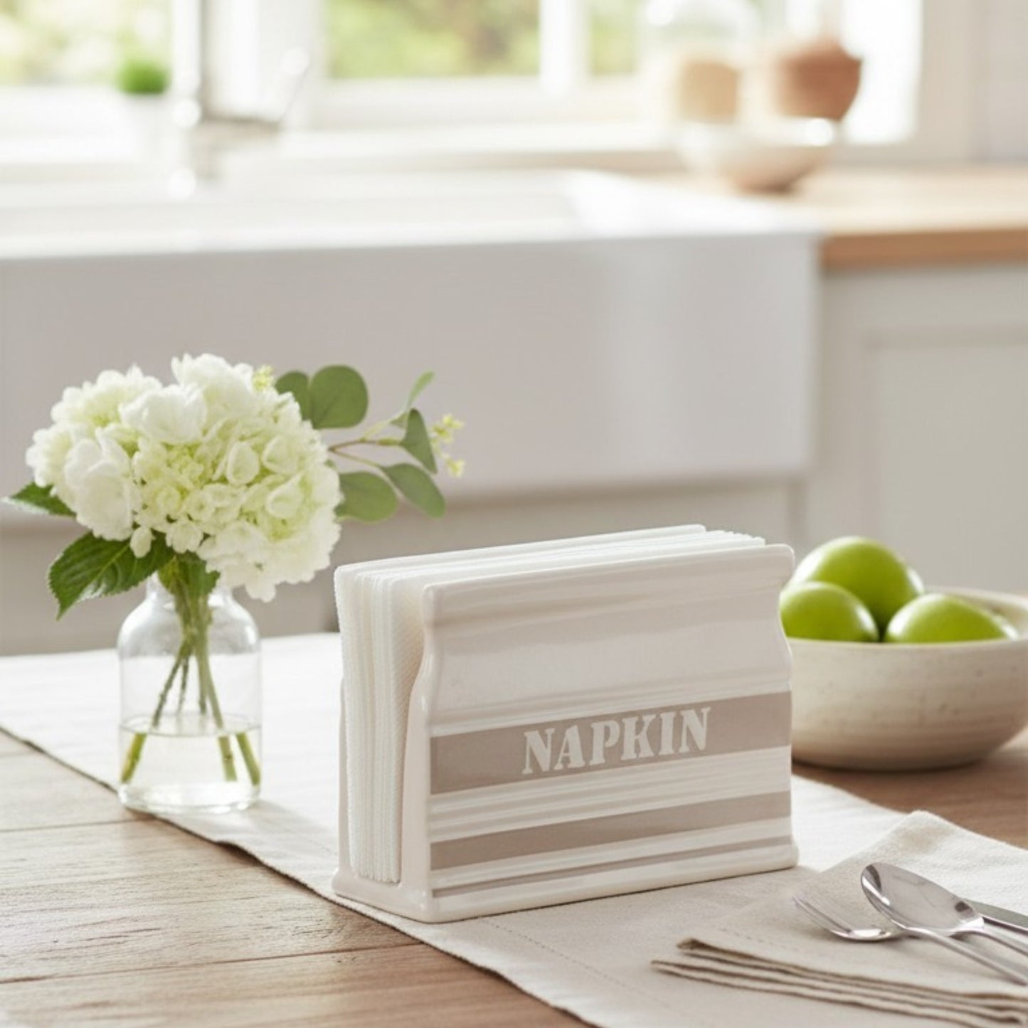 Striped Napkin Holder