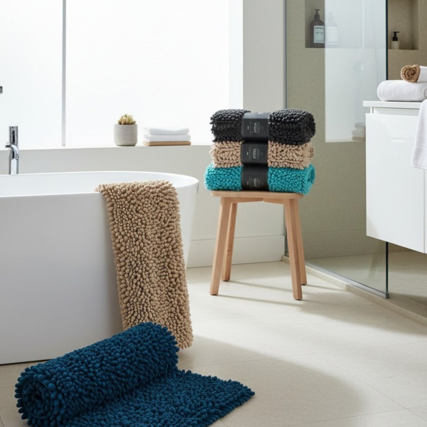 Super Bobble Bath Mat/Soft Chenille Bath Mat - 50*80cm