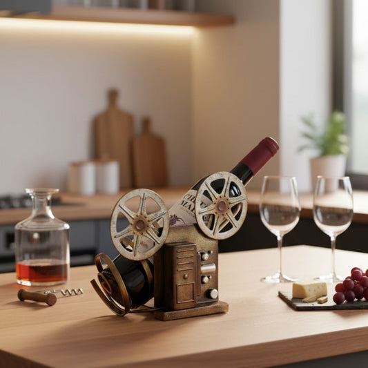 Vintage Film Projector Wine Bottle Holder