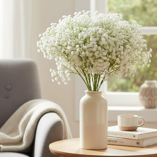 White Artificial Baby’s Breath Flower 2 stems