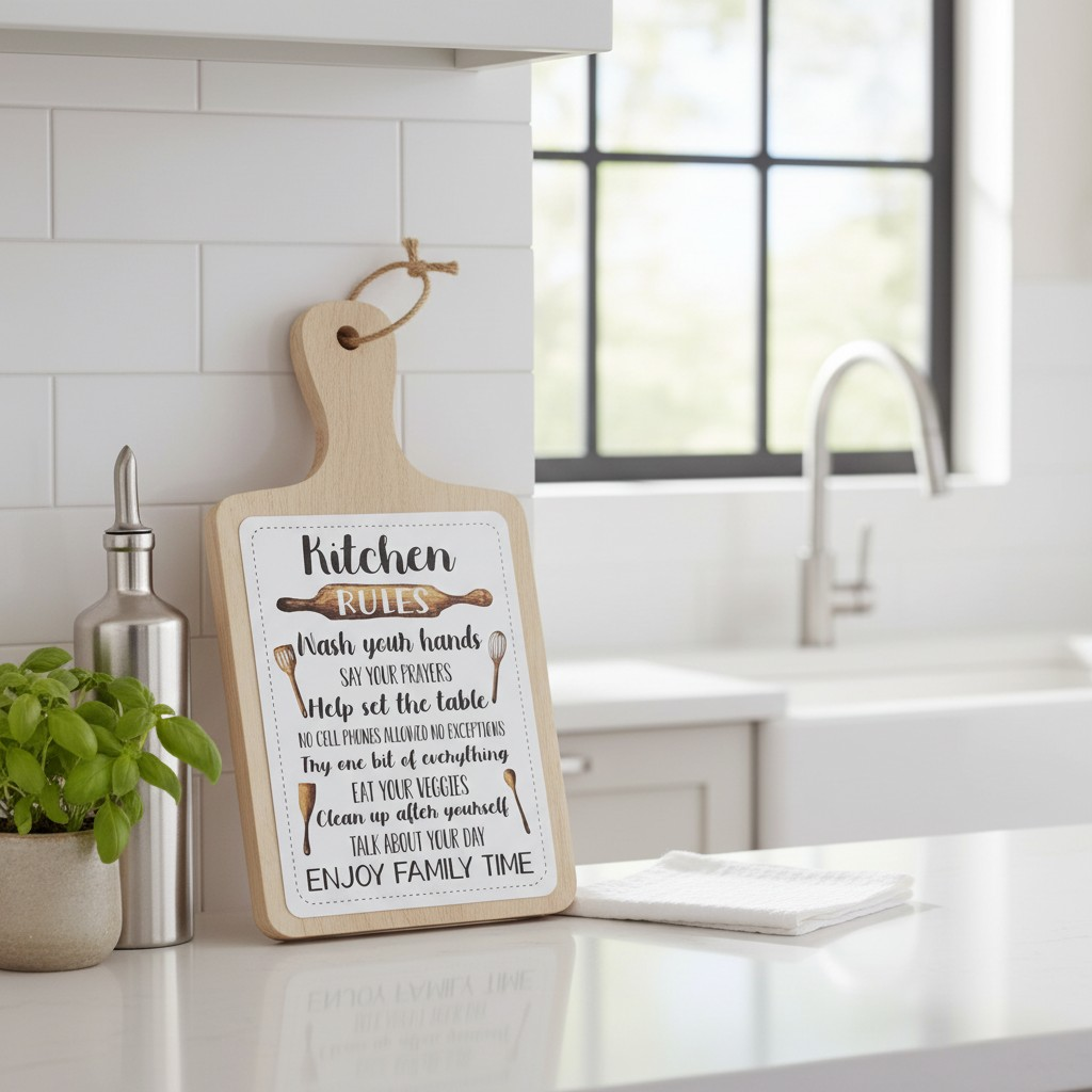 Wooden Kitchen Rules
