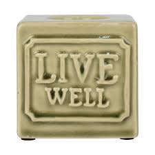 Ceramic Inspirational Tealight Holders – Set of 3