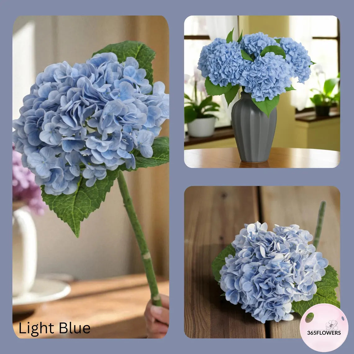Artificial Hydrangea Flower Stem