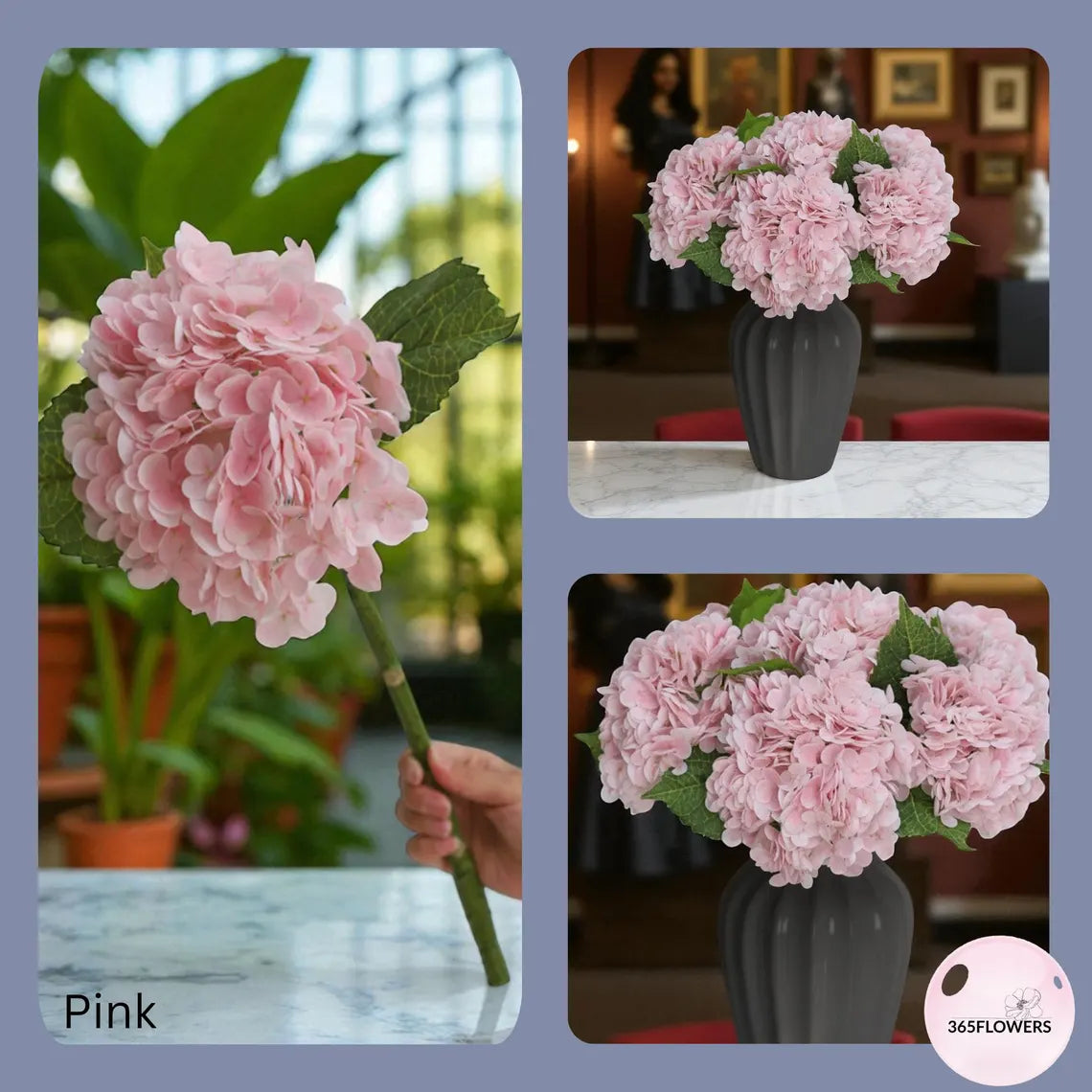 Artificial Hydrangea Flower Stem