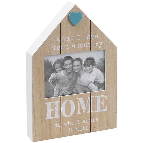 House-Shaped Wooden Photo Frame
