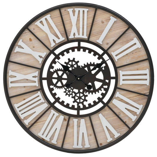 Roman Gear Wall Clock – 80cm