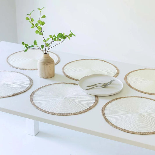 Two-Tone Braided Jute Placemat